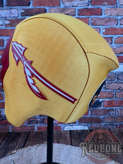 Florida-Inspired Gold & Garnet Masked Mercenary Mask