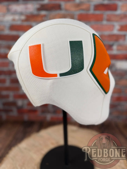 Miami-Inspired White, Green, & Orange Masked Mercenary Mask