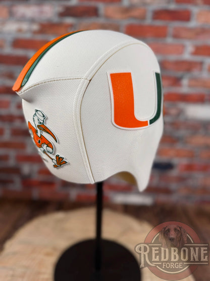 Miami-Inspired White, Green, & Orange Masked Mercenary Mask