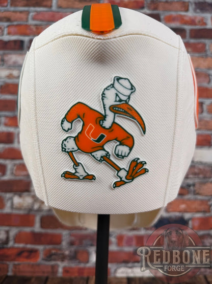 Miami-Inspired White, Green, & Orange Masked Mercenary Mask