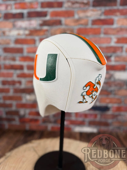 Miami-Inspired White, Green, & Orange Masked Mercenary Mask