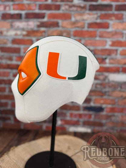 Miami-Inspired White, Green, & Orange Masked Mercenary Mask