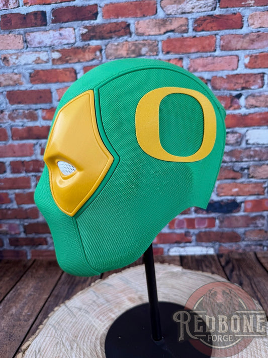 Oregon-Inspired Green & Yellow Masked Mercenary Mask