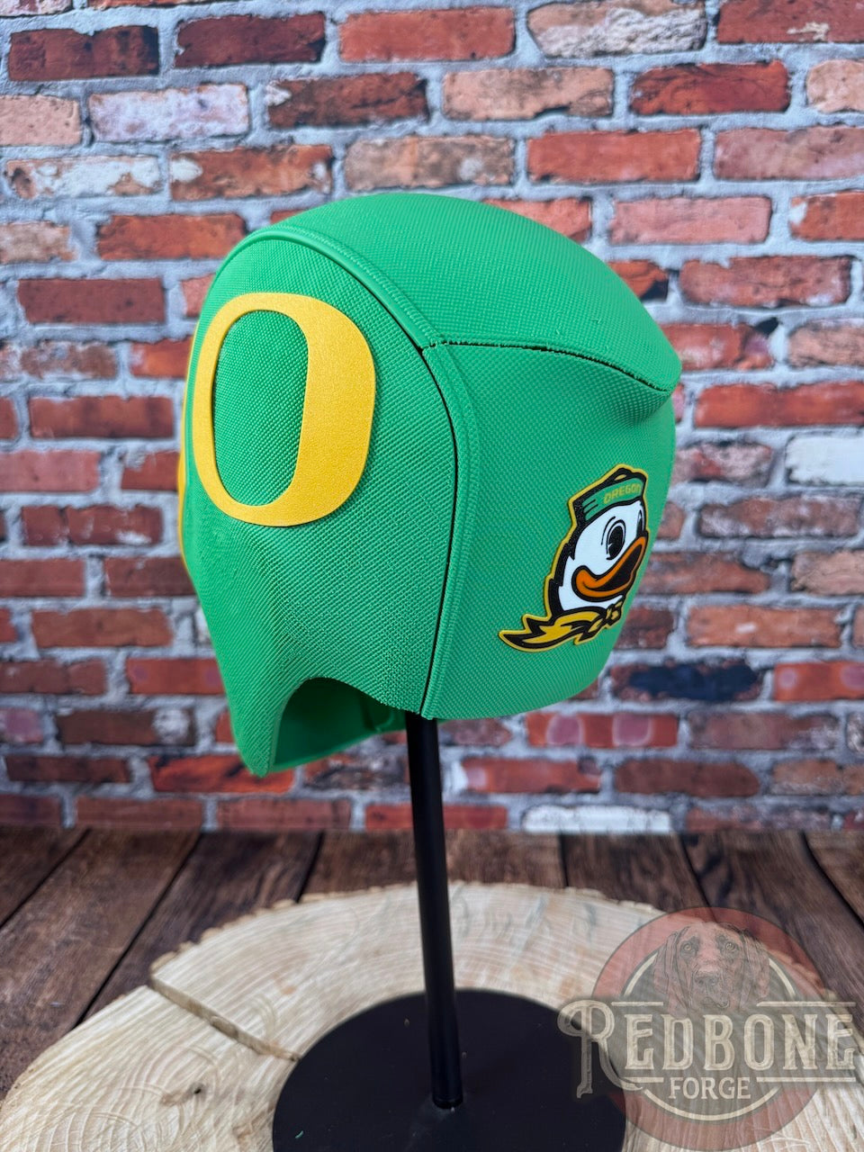 Oregon-Inspired Green & Yellow Masked Mercenary Mask