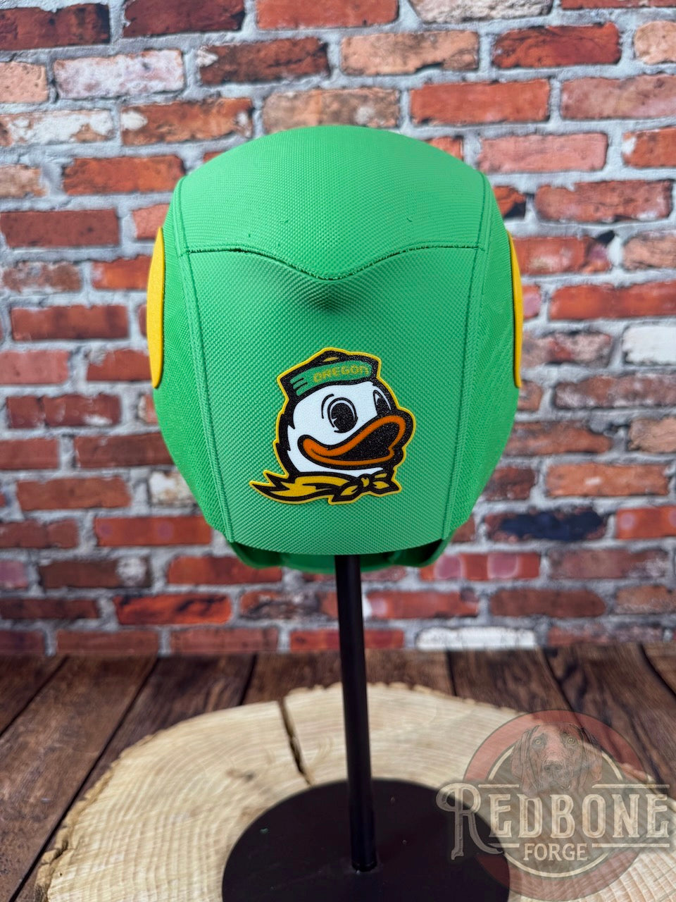 Oregon-Inspired Green & Yellow Masked Mercenary Mask