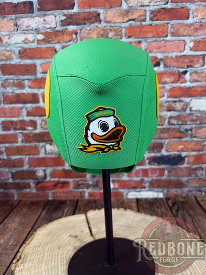 Oregon-Inspired Green & Yellow Masked Mercenary Mask