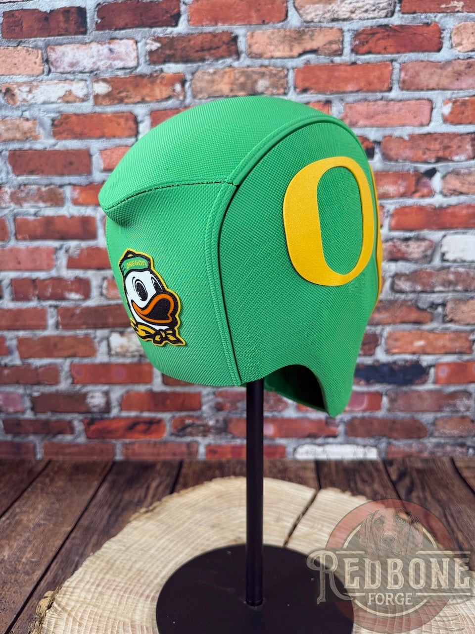 Oregon-Inspired Green & Yellow Masked Mercenary Mask