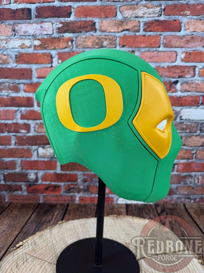 Oregon-Inspired Green & Yellow Masked Mercenary Mask