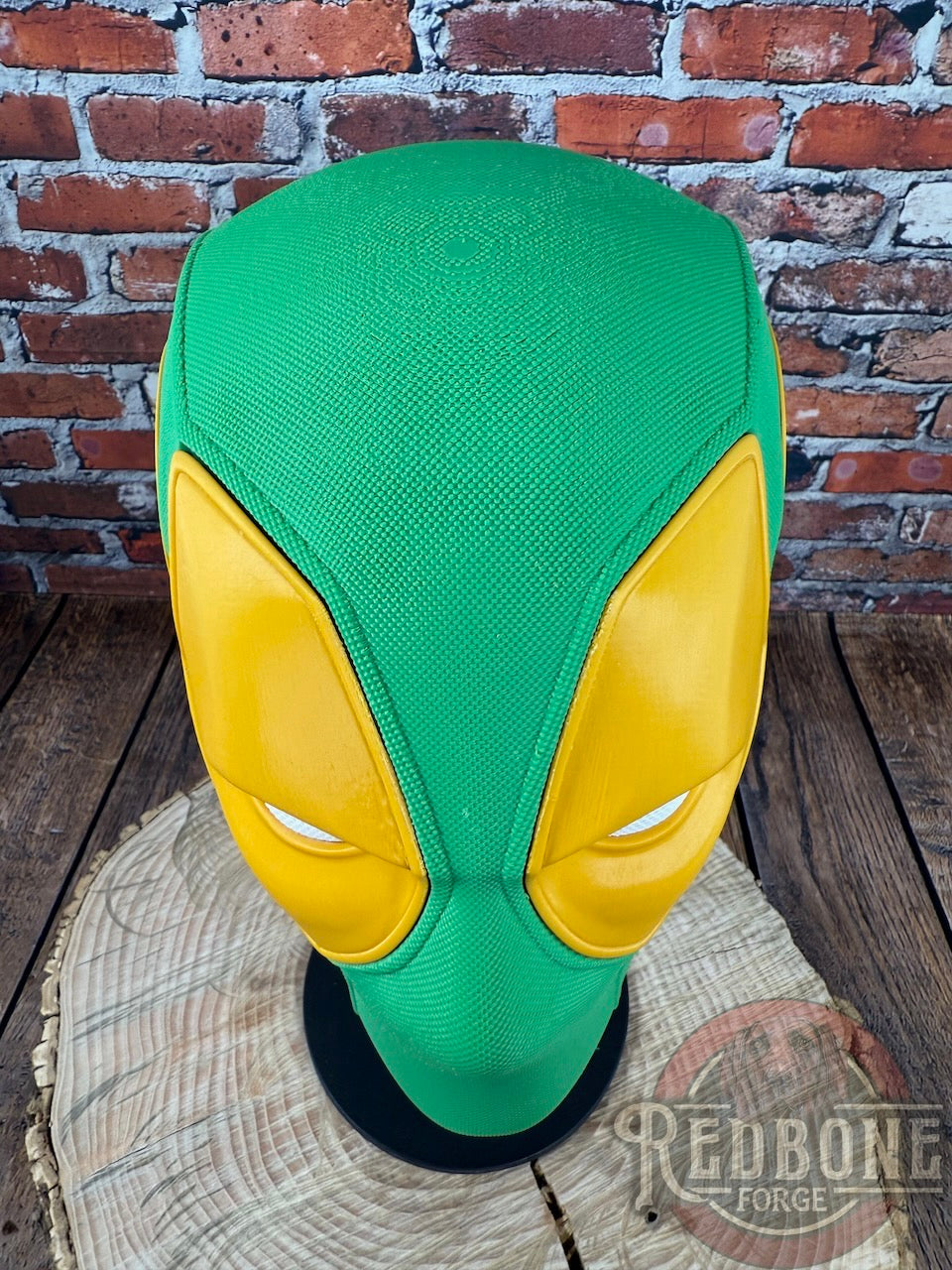 Oregon-Inspired Green & Yellow Masked Mercenary Mask