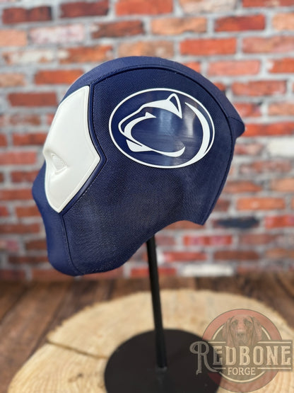 Navy Blue & White Masked Mercenary Mask