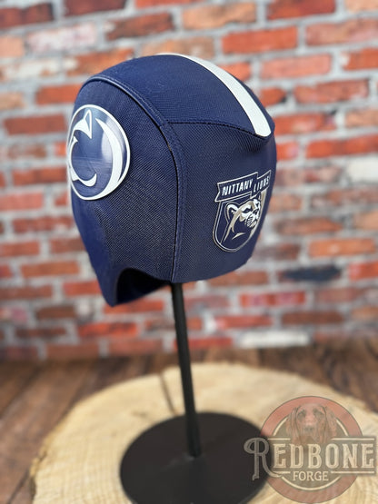 Navy Blue & White Masked Mercenary Mask