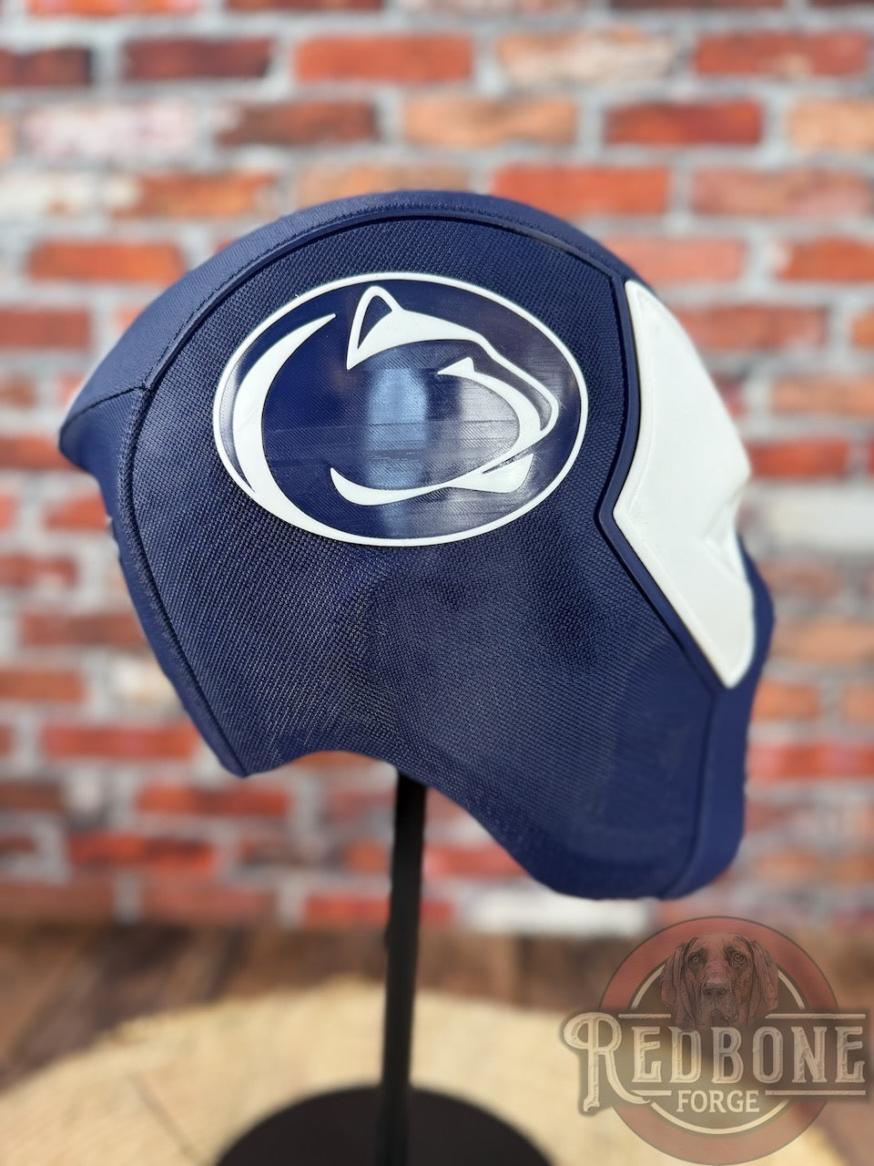 Navy Blue & White Masked Mercenary Mask