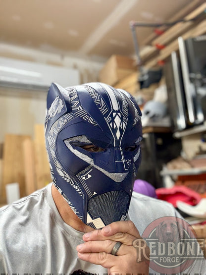 Custom Tribal Cat Panther Warrior Mask 3D Printed