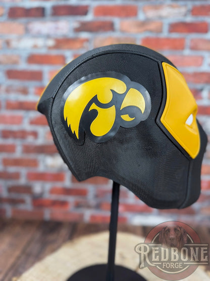 Iowa-Inspired Black & Gold Masked Mercenary Mask
