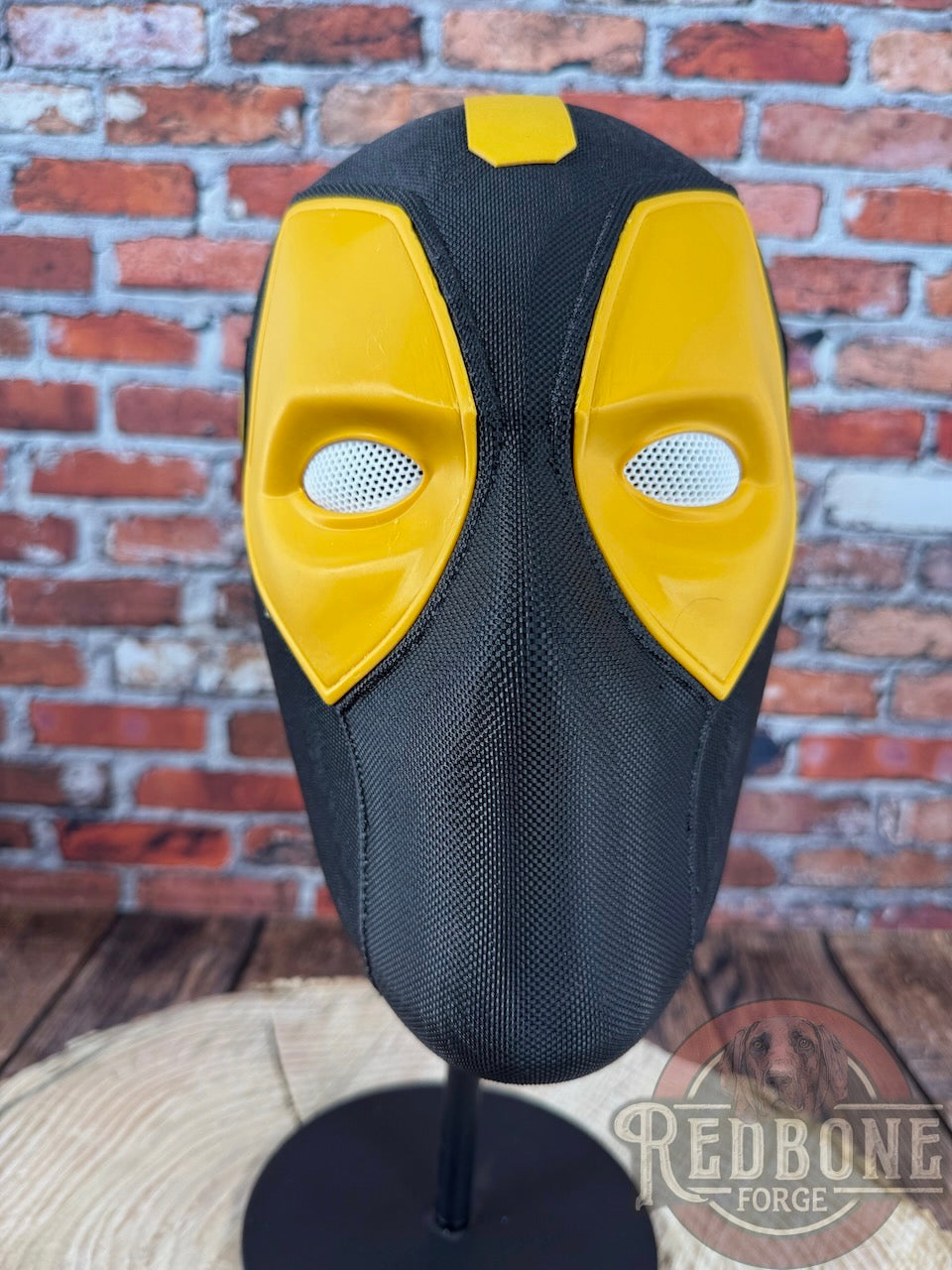 Iowa-Inspired Black & Gold Masked Mercenary Mask