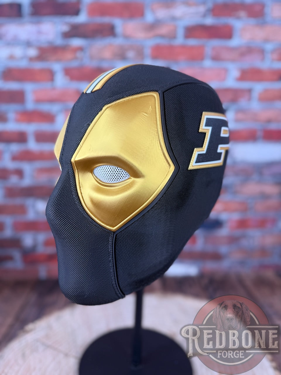 Black & Gold Masked Mercenary Mask