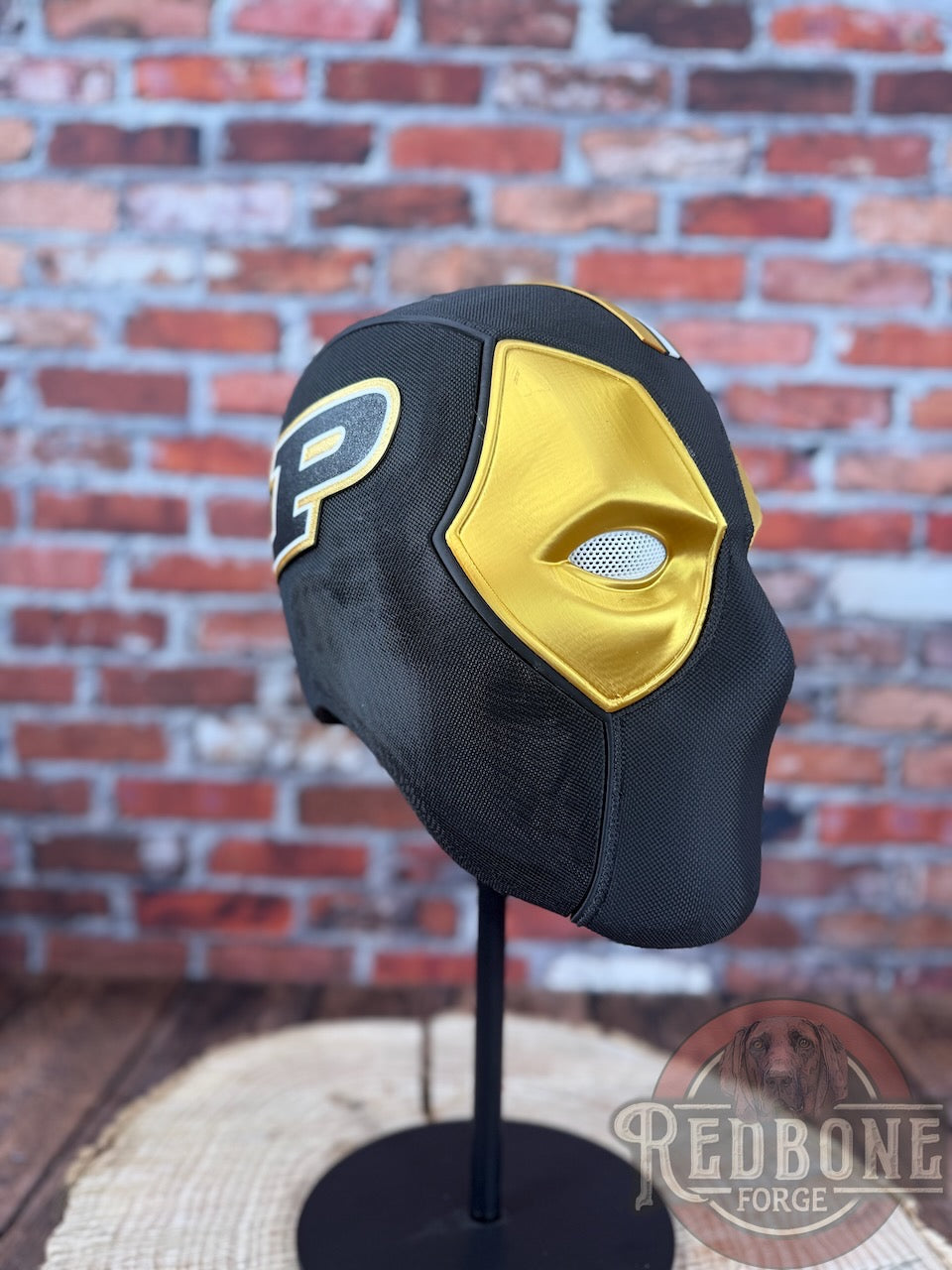 Black & Gold Masked Mercenary Mask