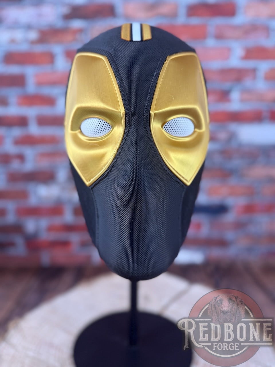 Black & Gold Masked Mercenary Mask