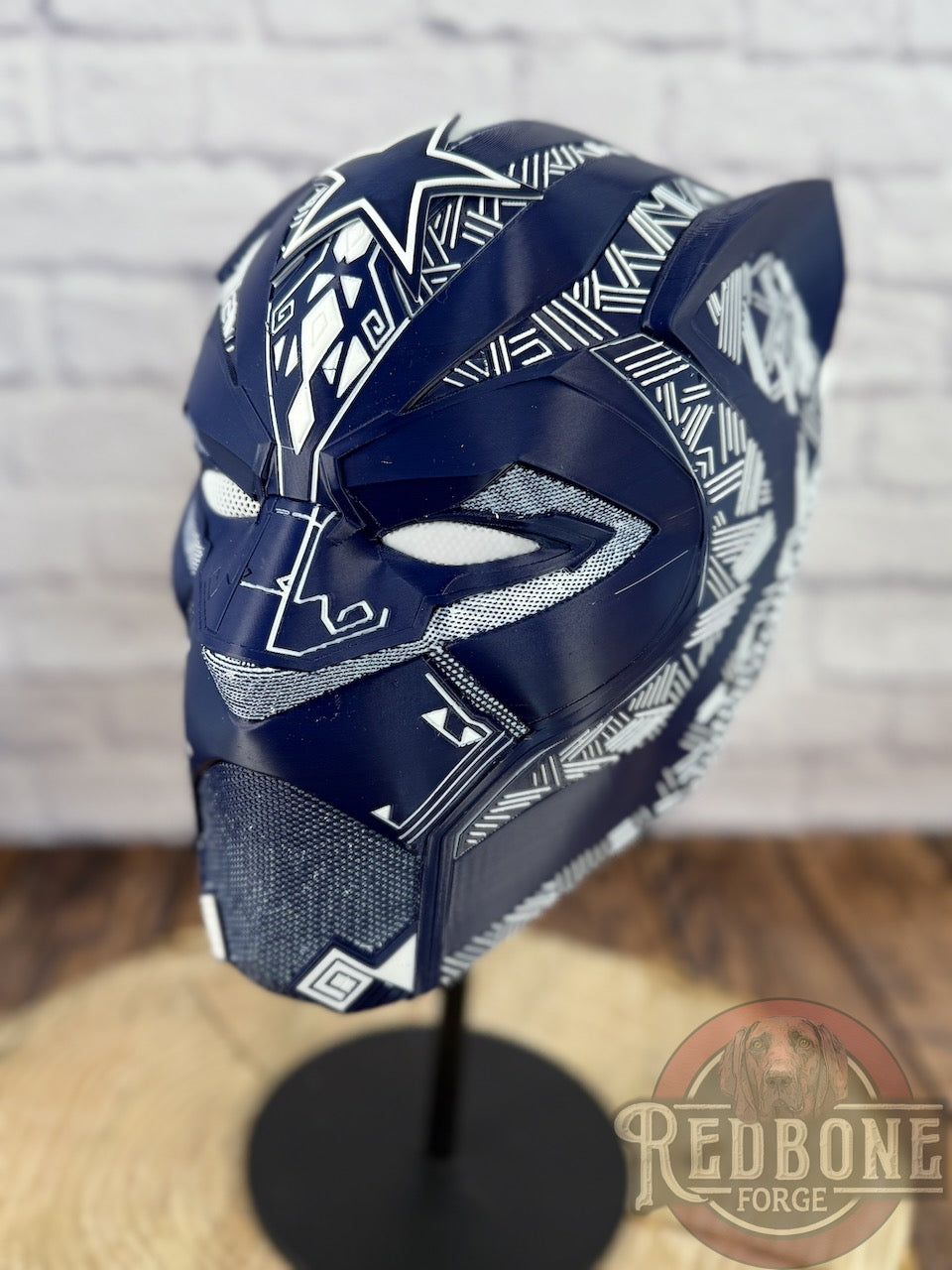 Dallas Cowboys Black Panther 3D Printed Helmet