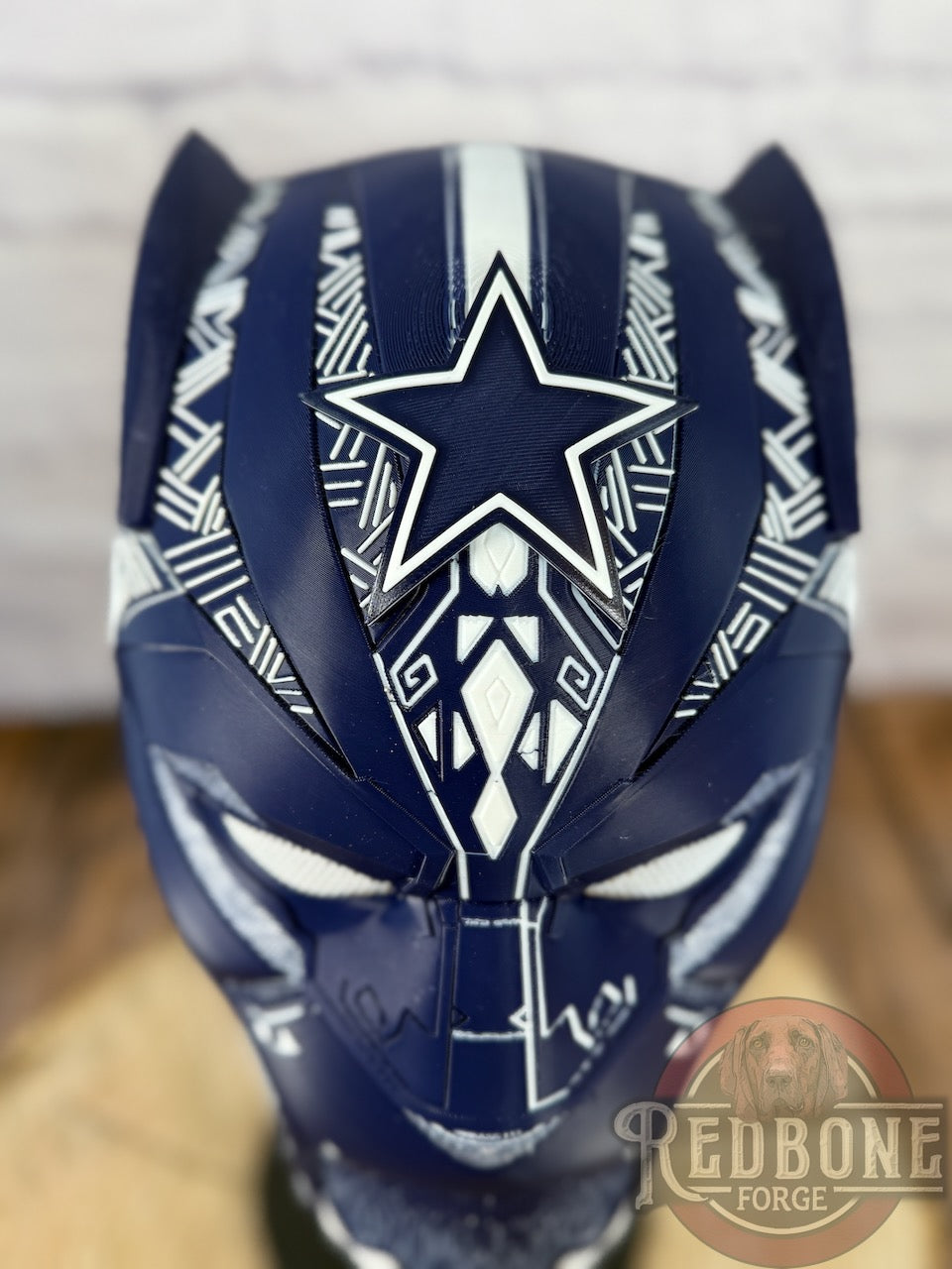 Dallas Cowboys Black Panther 3D Printed Helmet