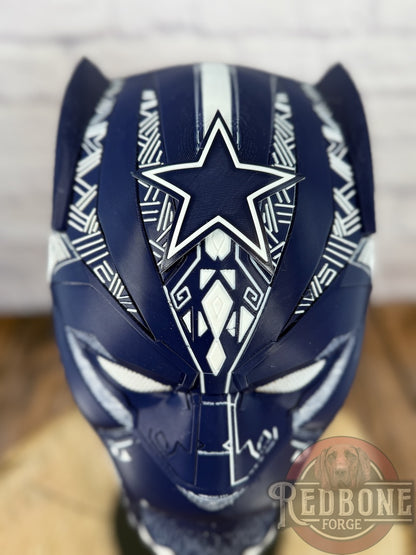 Dallas Cowboys Black Panther 3D Printed Helmet