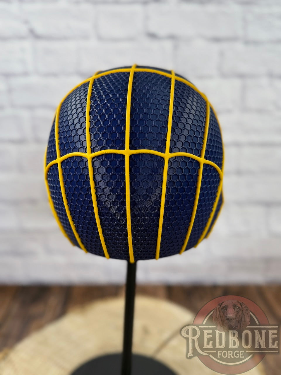 Michigan-Inspired Navy & Gold Web Slinger Mask