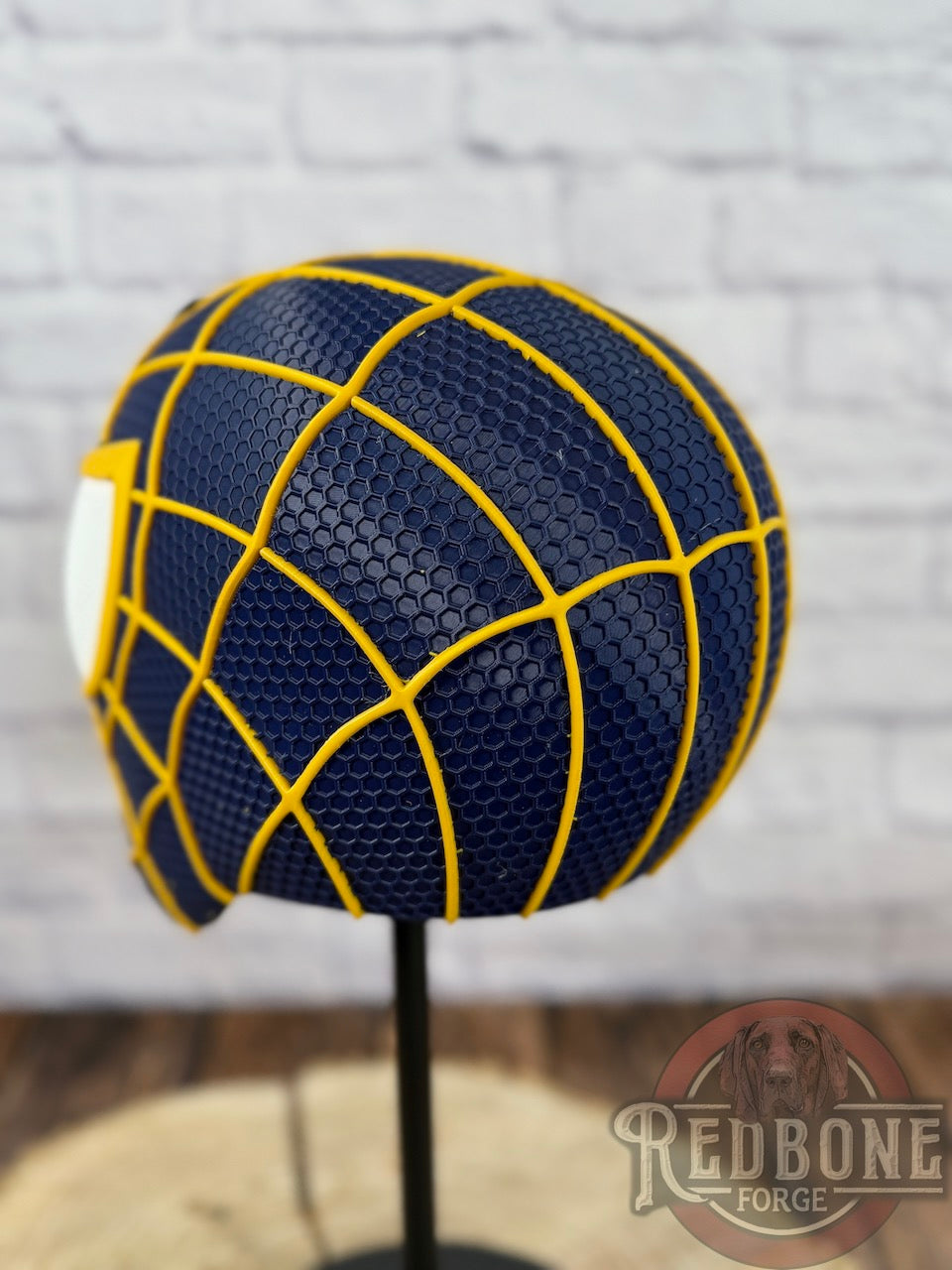 Michigan-Inspired Navy & Gold Web Slinger Mask