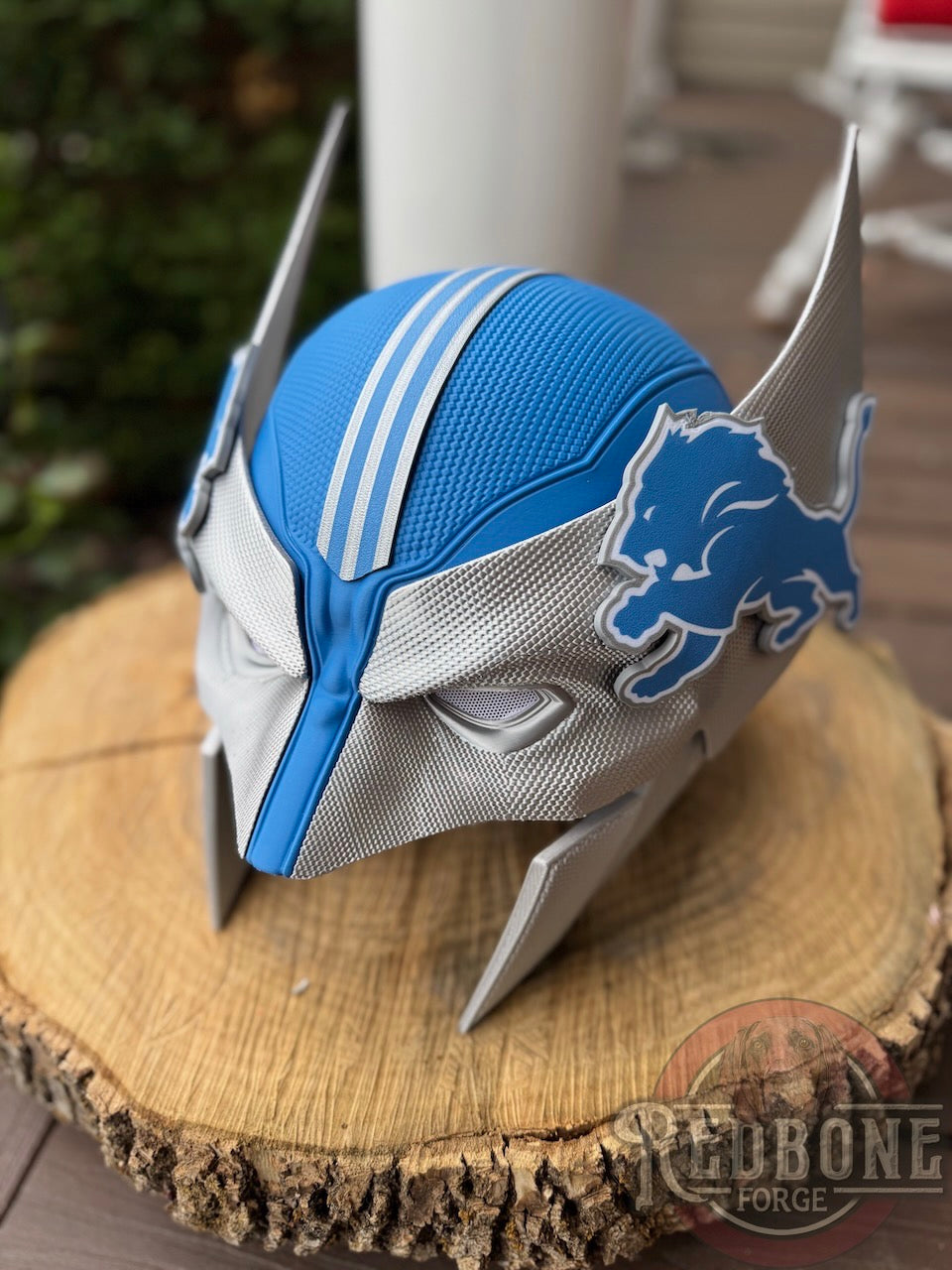 Detroit-Inspired Silver & Blue Mutant Cowl