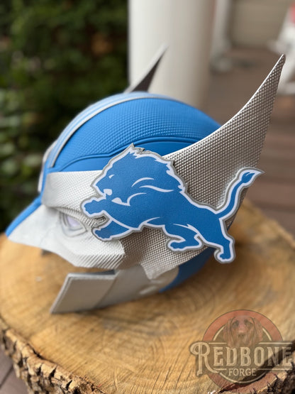 Detroit Lions Wolverine 3D Printed Helmet