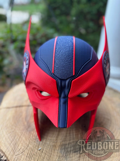 Houston-Inspired Red & Navy Blue Mutant Cowl