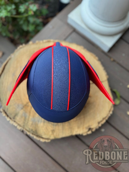 Houston-Inspired Red & Navy Blue Mutant Cowl