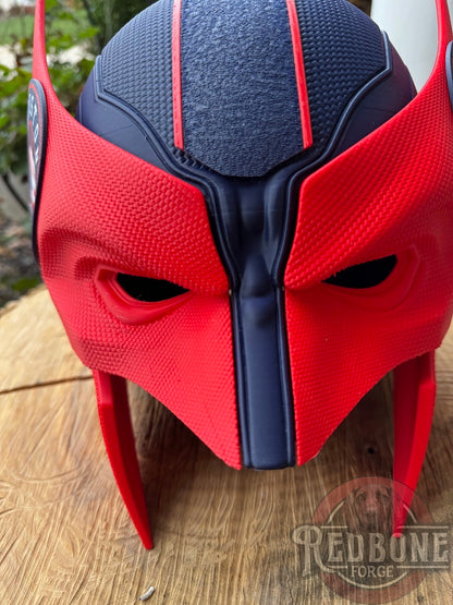 Houston-Inspired Red & Navy Blue Mutant Cowl