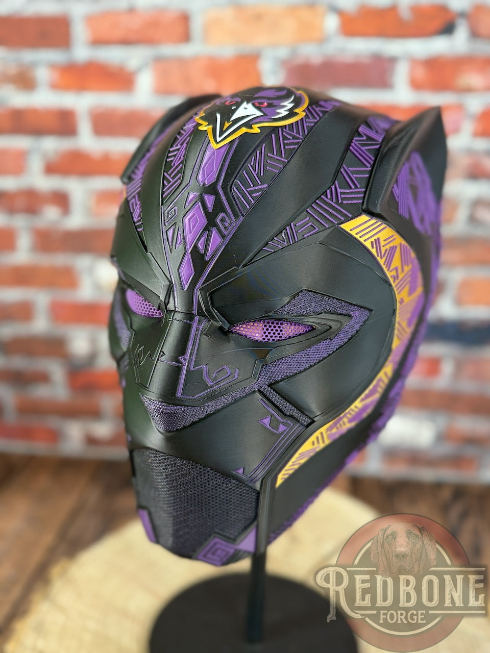 Baltimore Ravens Black Panther Helmet