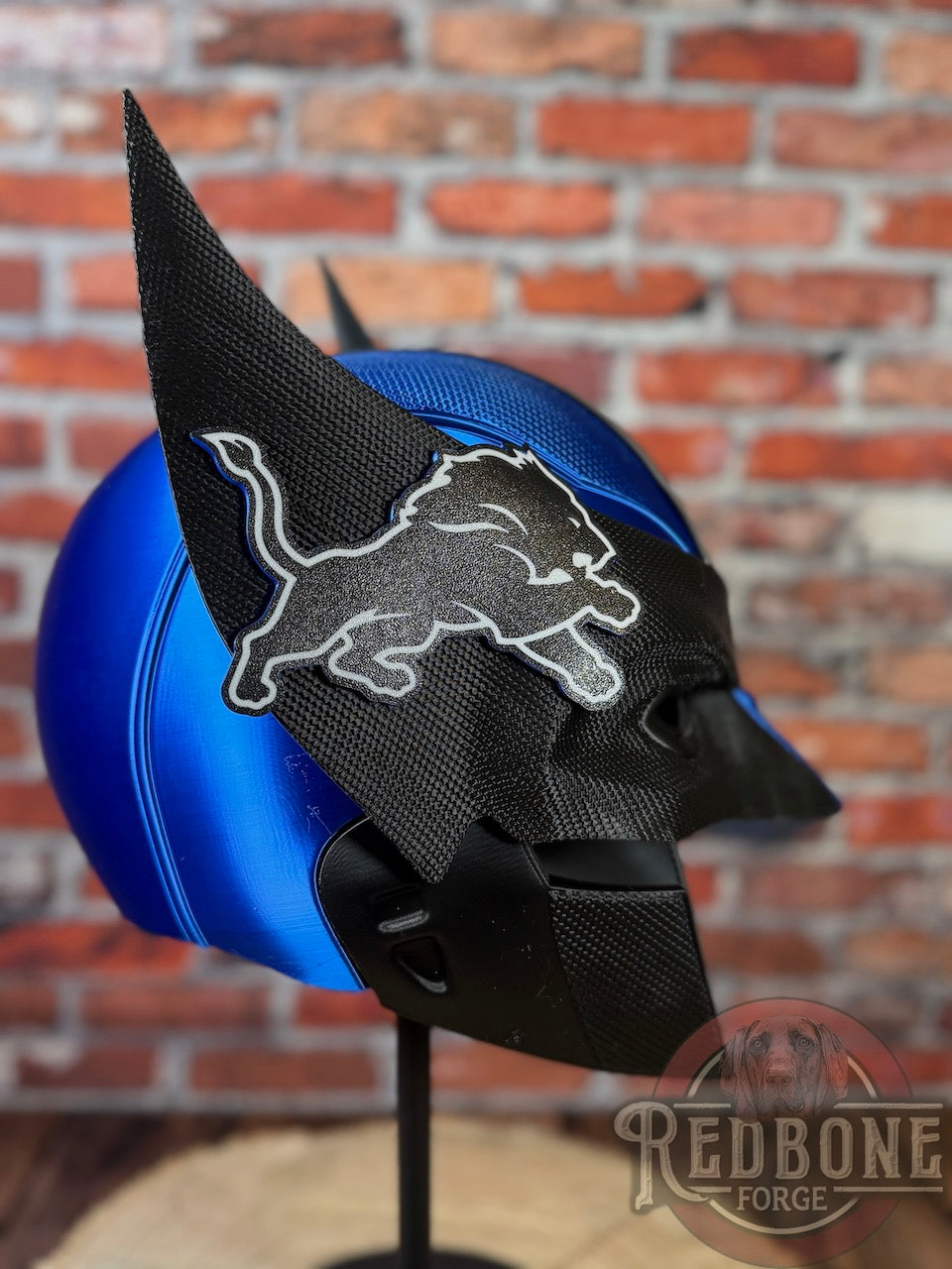 Detroit Lions Black & Blue Metallic Wolverine