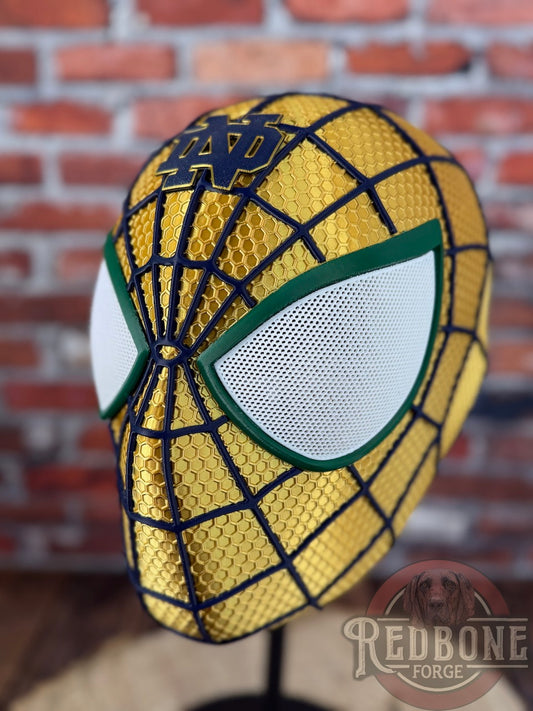 ND-Inspired Gold & Navy Web Slinger Mask