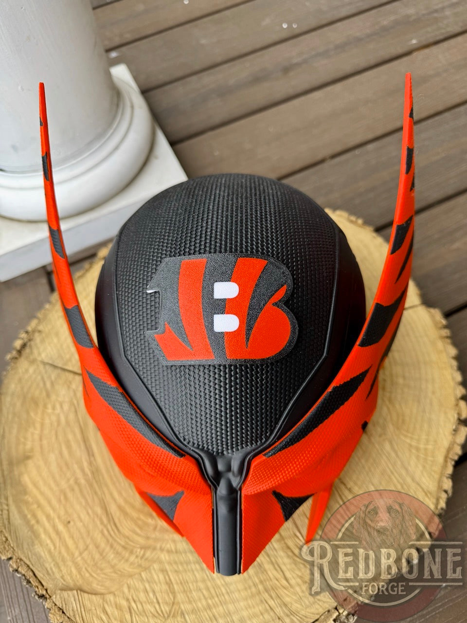 Cincinnati-Inspired Orange & Black Stripes Mutant Cowl