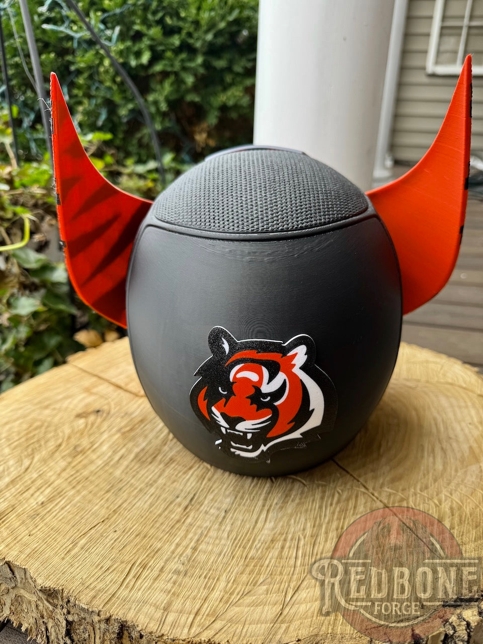 Cincinnati-Inspired Orange & Black Stripes Mutant Cowl