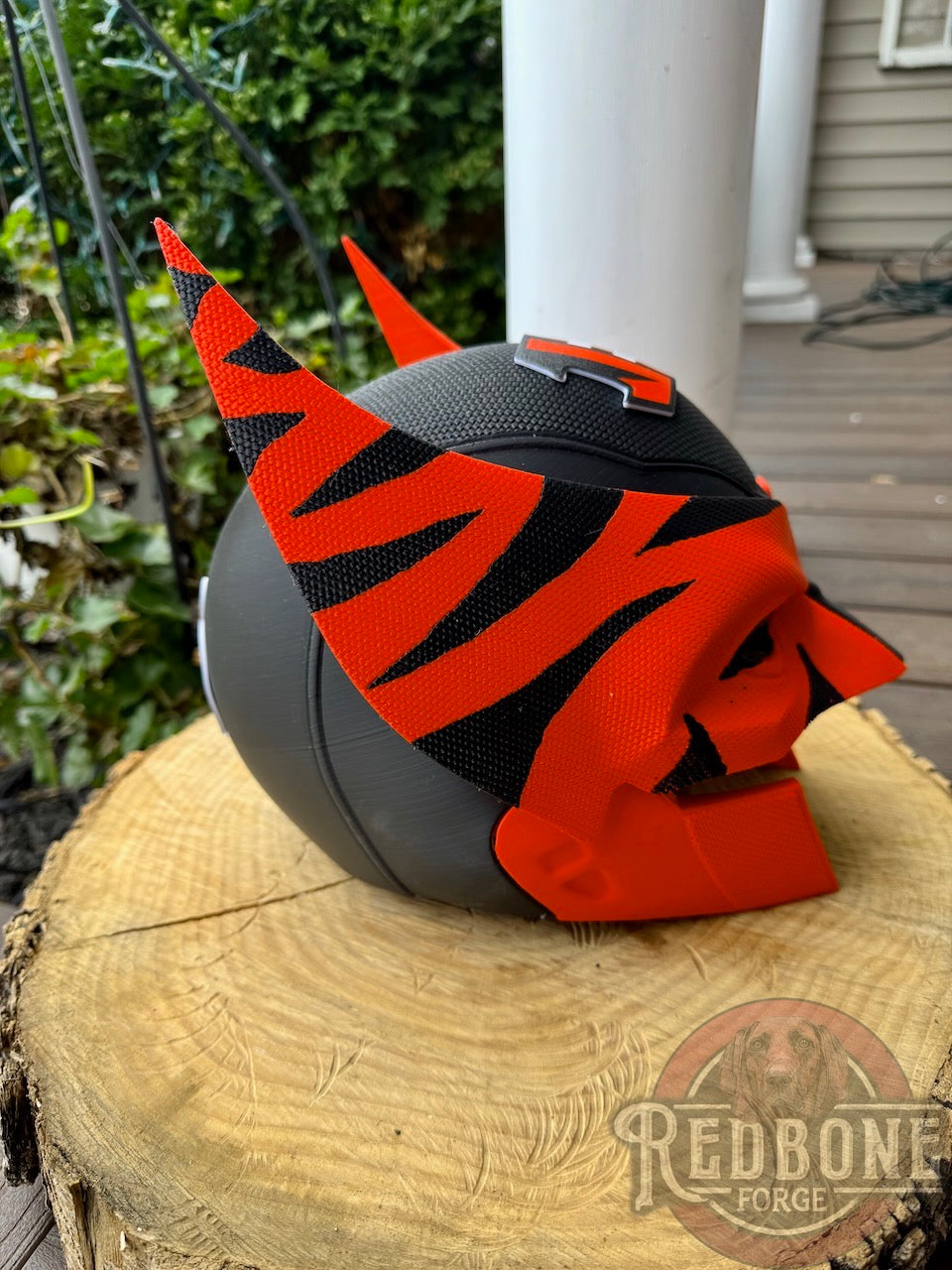 Cincinnati-Inspired Orange & Black Stripes Mutant Cowl