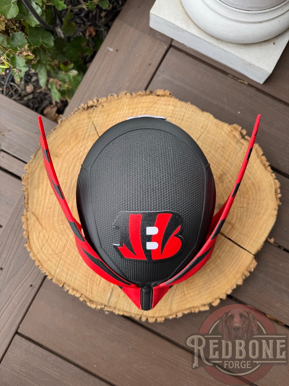 Cincinnati-Inspired Orange & Black Stripes Mutant Cowl