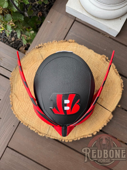 Cincinnati-Inspired Orange & Black Stripes Mutant Cowl