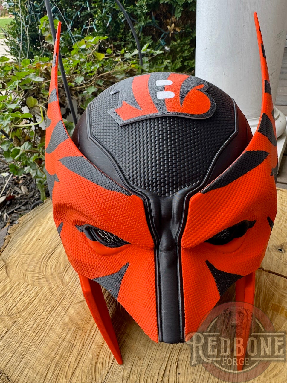 Cincinnati-Inspired Orange & Black Stripes Mutant Cowl