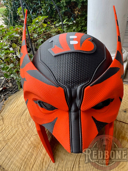 Cincinnati-Inspired Orange & Black Stripes Mutant Cowl