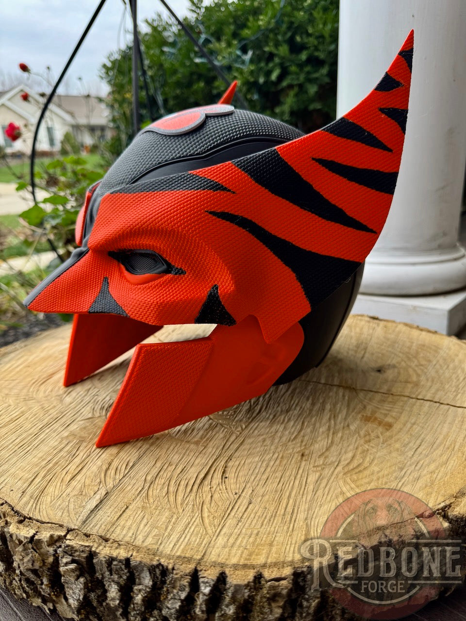 Cincinnati-Inspired Orange & Black Stripes Mutant Cowl