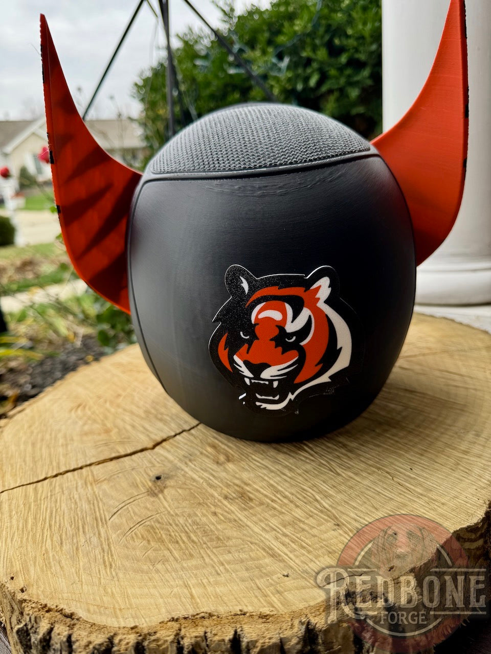 Cincinnati-Inspired Orange & Black Stripes Mutant Cowl