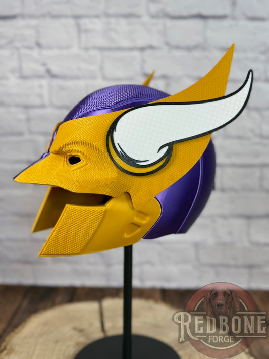 Minnesota-Inspired Purple, Gold, and White Metallic Mutant Cowl