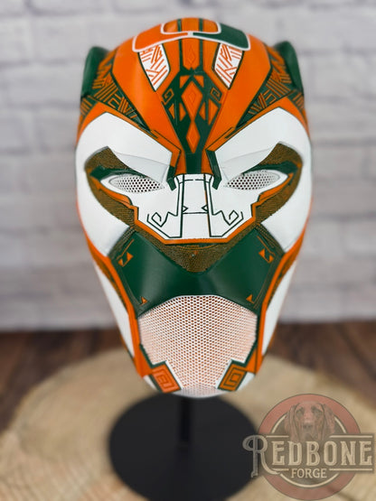 Miami Hurricanes Black Panther Helmet