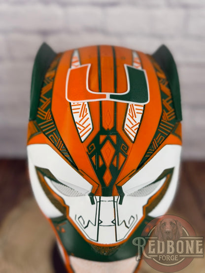 Miami Hurricanes Black Panther Helmet