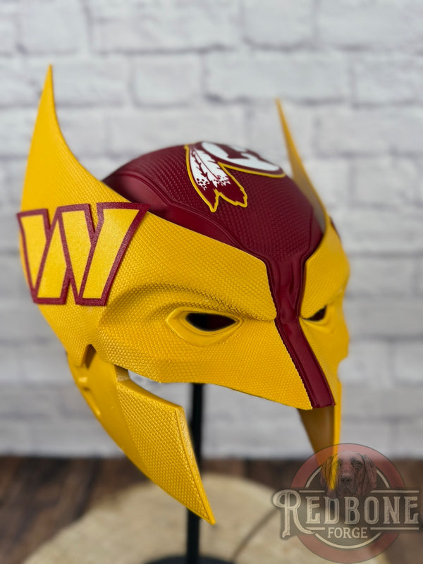 Washington Commanders Wolverine 3D Printed Helmet