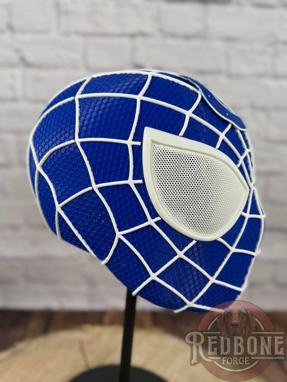 Indy-Inspired Blue & White Web Slinger Helmet