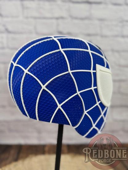 Indy-Inspired Blue & White Web Slinger Helmet